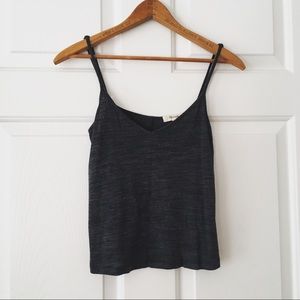Madewell Anthem Crop Camisole in Blue, Xs